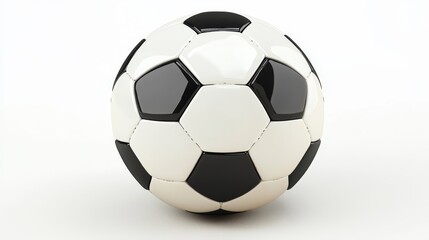 Naklejka premium soccer ball on white background
