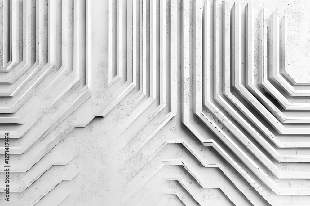 Poster abstract grey circuit line technology pattern on white background, abstract black and white backgrou