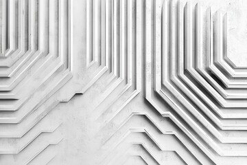 Fototapeta premium Abstract grey circuit line technology pattern on white background, Abstract black and white background featuring dynamic shapes and textures, creating a visually striking composition.