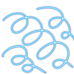 White background curl lines