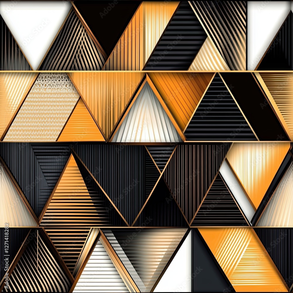 Poster dynamic triangle pattern geometric and curved design for modern backgrounds