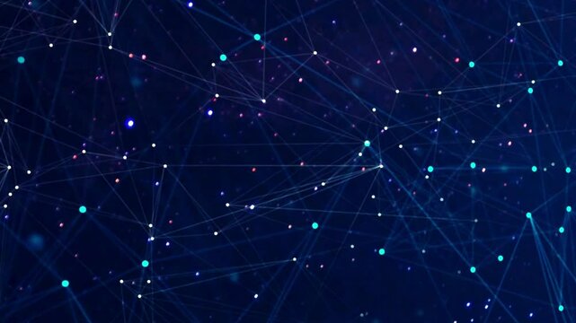 abstract blue background with plexus