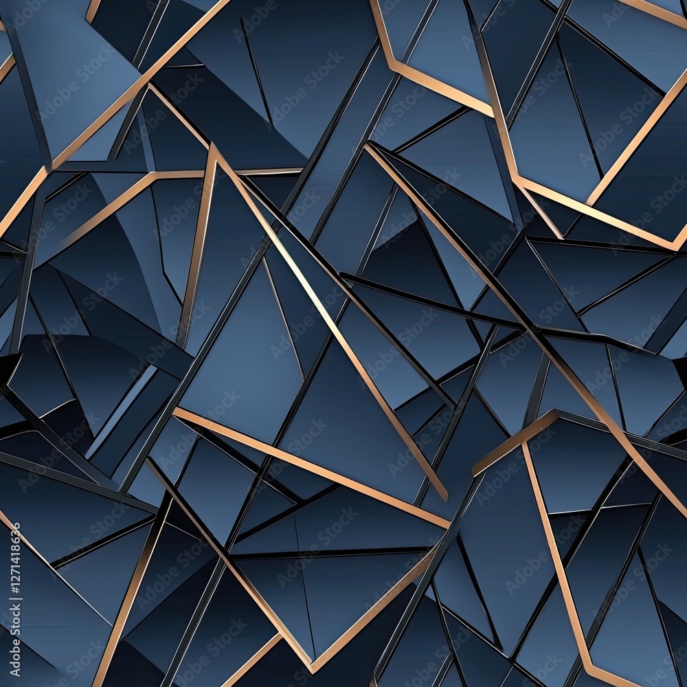 Poster dynamic triangle pattern intersecting and overlapping geometric shapes for modern design