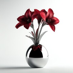 Chrome Amaryllis flower