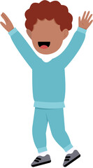 Character Of Happy Little Boy