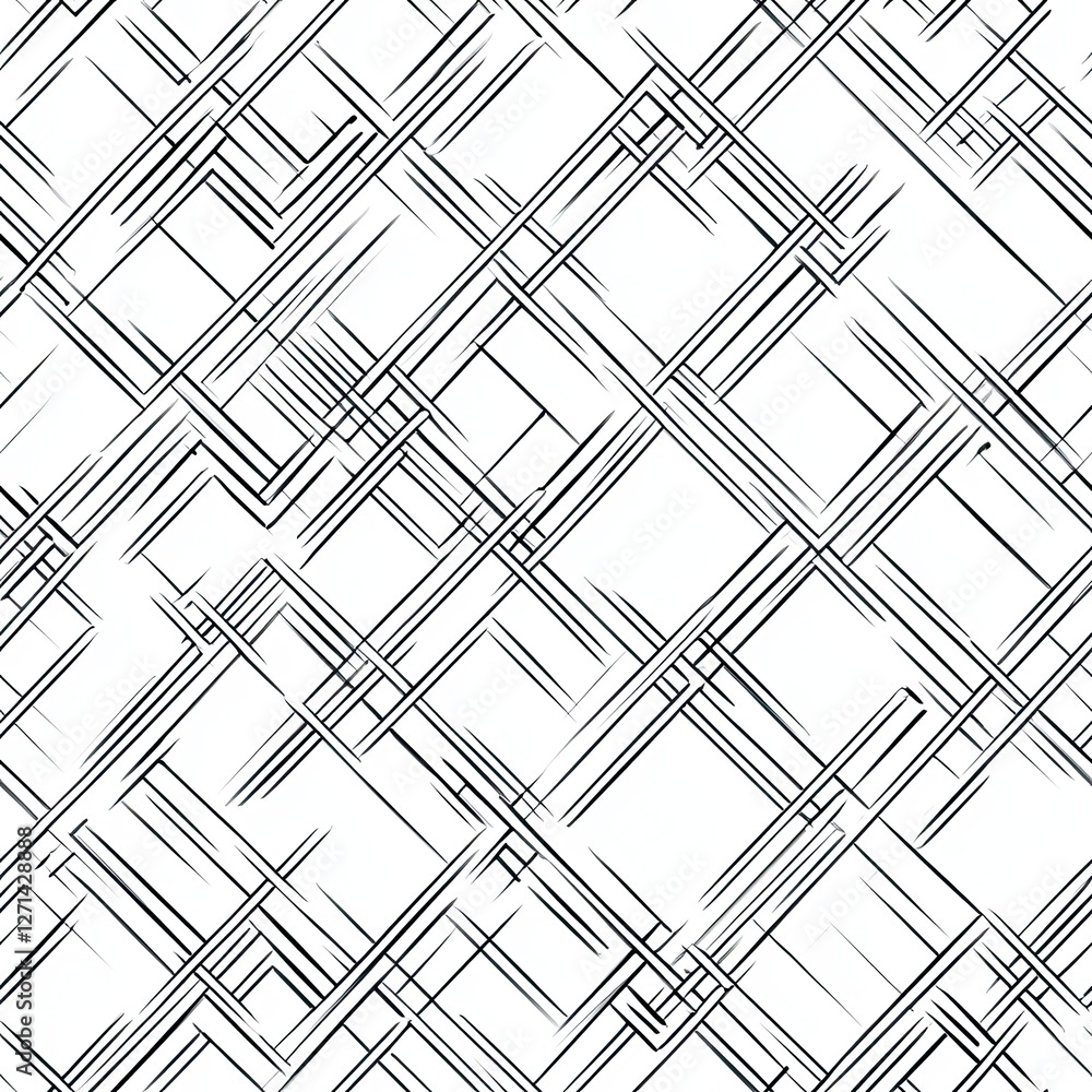 Poster intricate waffle pattern crosshatching and fine texture design