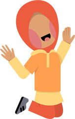 Character Of Happy Hijab Girl
