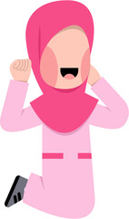 Character Of Happy Hijab Girl