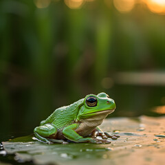 Naklejka premium Frog