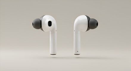 Wireless earbuds. sleek and modern.