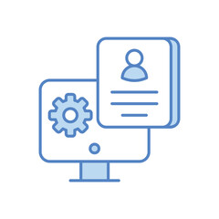 Seo Brochure vector icon