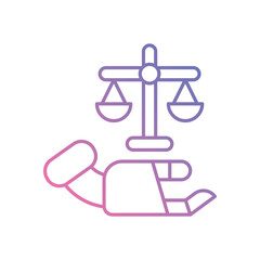 Bias Detection icons vector stock illustration