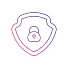 Obraz premium Data Privacy Shield icons vector stock illustration