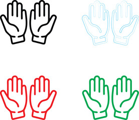 Obraz premium Bat ornament icon, Halloween bauble design, minimalist bat silhouette, festive bat decoration, simple line drawing, color variations, black red green blue outlines, circular pendant shape, gothic Chri