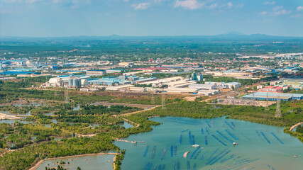 Fototapeta premium My Xuan industrial zone, Ba Ria Vung Tau, Ho Chi Minh city, Vietnam