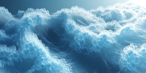 Fototapeta premium Abstract Cloud Wavescape