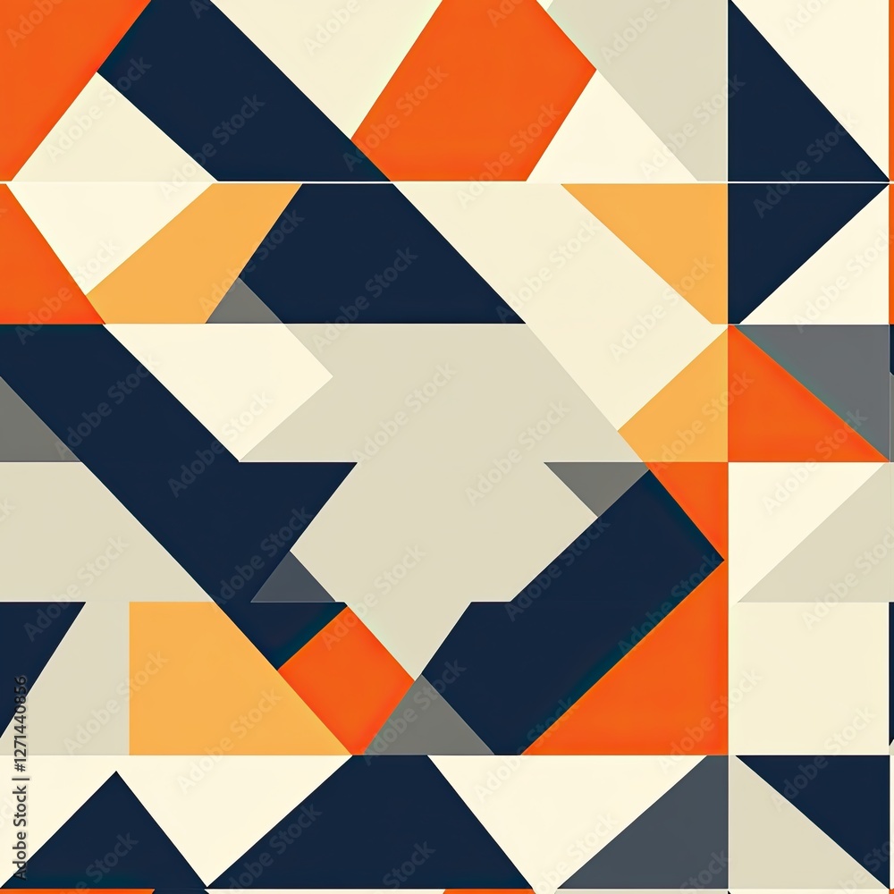 Poster seamless geometric triangle pattern minimalist sharp edge design for modern backgrounds