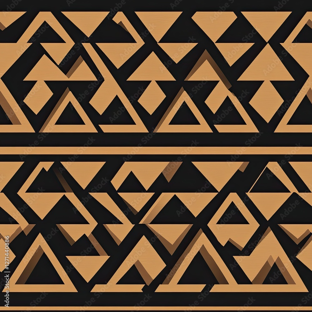 Poster geometric triangle pattern seamless minimalist design for modern branding