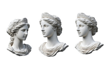Obraz premium gypsum statue of angel isolated on transparent png