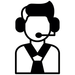 Customer Service Agent Icon