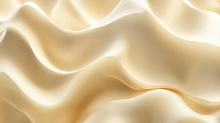Obraz premium Soft, elegant fabric ripples create serene and calming atmosphere, showcasing gentle curves and smooth textures. warm tones enhance ethereal quality of scene