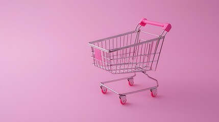 Conversion rate optimization specialist improving checkout processes for online stores, isolated on a pastel pink background