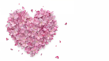 pink heart shaped flowers