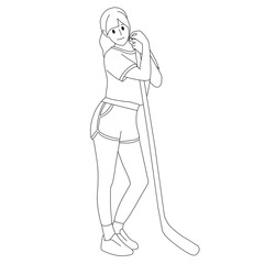 vector illustration of a girl