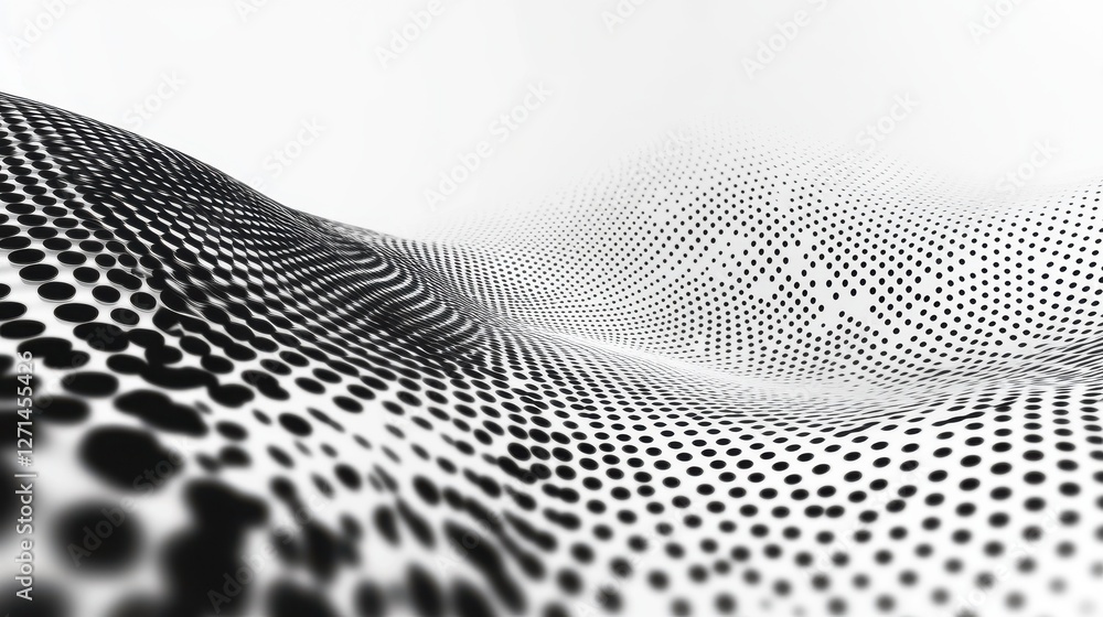 Aufkleber abstract halftone dots. vector illustration . minimal geometric background. halftone dots pattern.