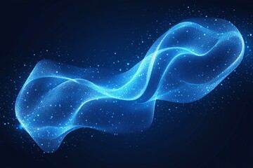 Abstract Blue Digital Network Background, Connecting Dots of Technology, Abstract blue background with diagonal lines and glowing dots, a modern vector design for a technology or business presentation