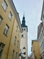 Beautiful architecture in center of Tallinn, Estonia
