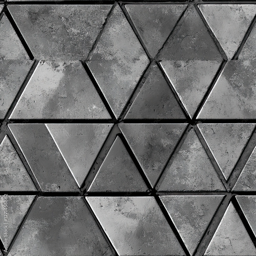 Poster textured triangle seamless pattern rough smooth contrast design