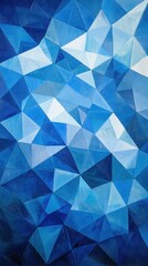 Obraz premium Abstract geometric background with blue and white polygons