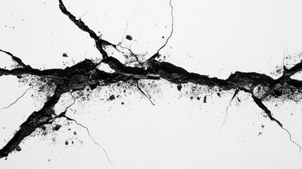 Cracked Surface Texture Abstract Damaged Background Monochrome Art