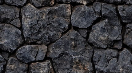 Obraz premium Black stones seamless pattern. 