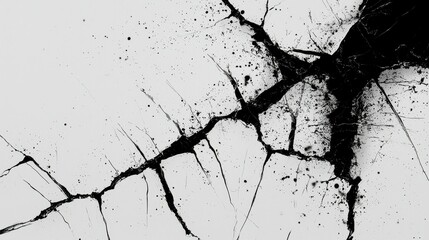 Fractured Glass Shattered Effect Damage Graphic Texture Background