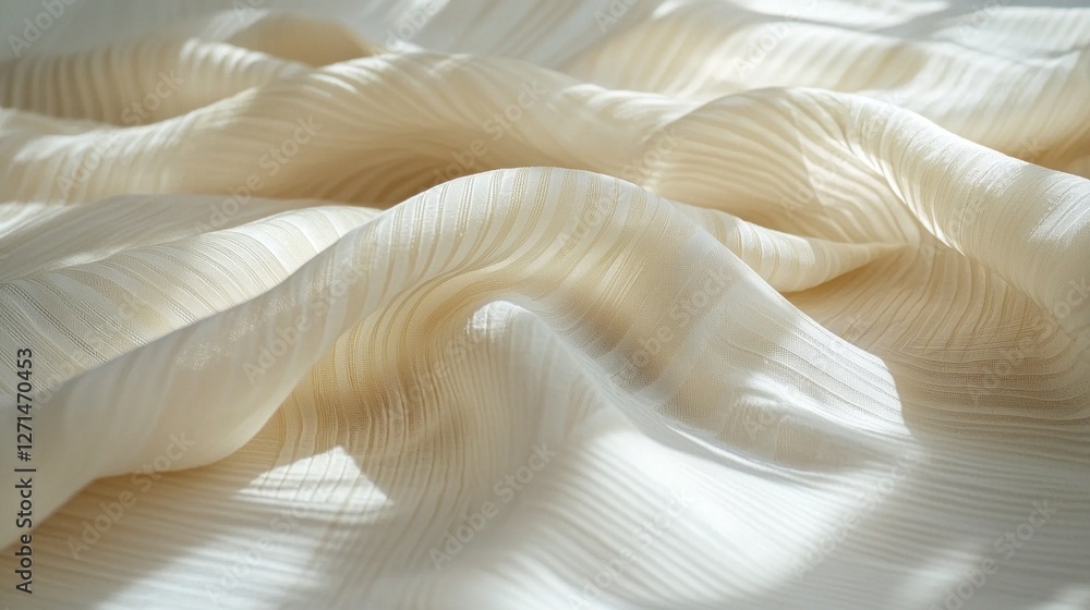 Aufkleber sunlight filters through, casting delicate shadows on the softly draped striped sheets. the white an