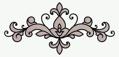 abstract floral design.