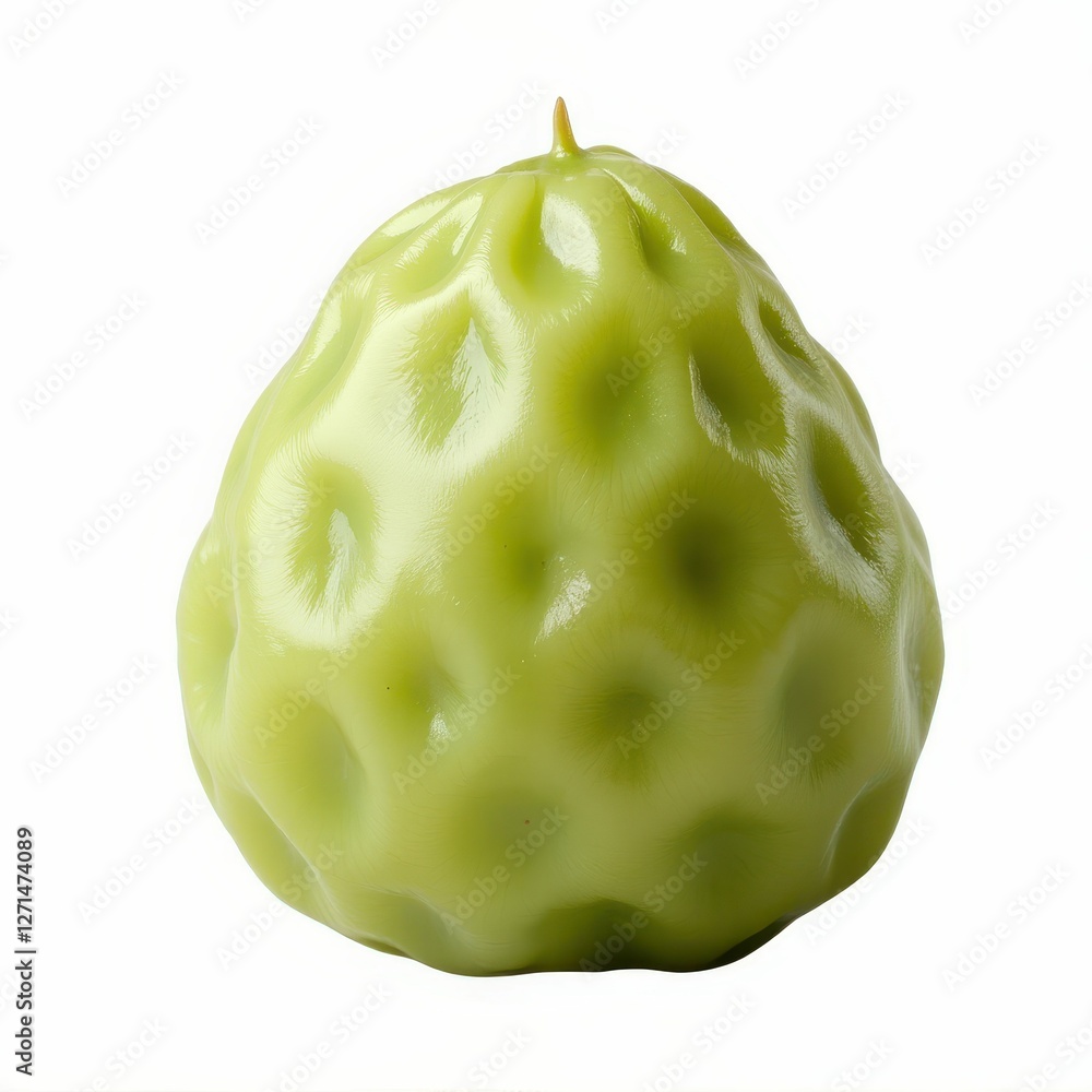 Poster abstract green textured sphere with dimples creative design studio visual element concept idea
