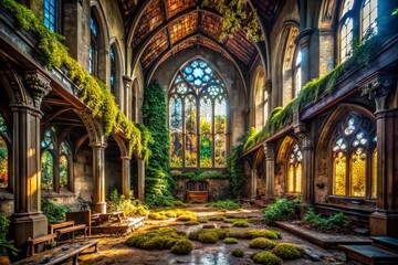 Abandoned Boston Church Interior: Urban Exploration Photography