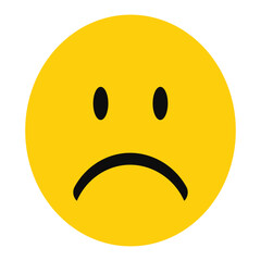 Fototapeta premium sad emoticon