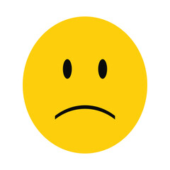 Fototapeta premium sad emoticon