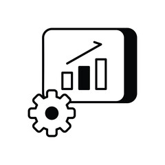 Seo Persentation Setting vector icon