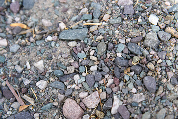 Surface of natural stones in desert area