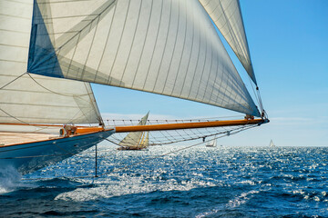 Sailing yachts regatta. Yachting. Sailing race