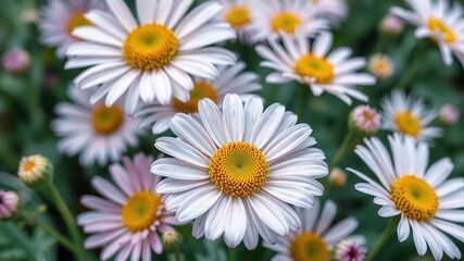 Obraz premium Intricate Daisy Botanical Illustration for Wallcoverings