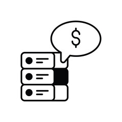 Business Data Management vector icon