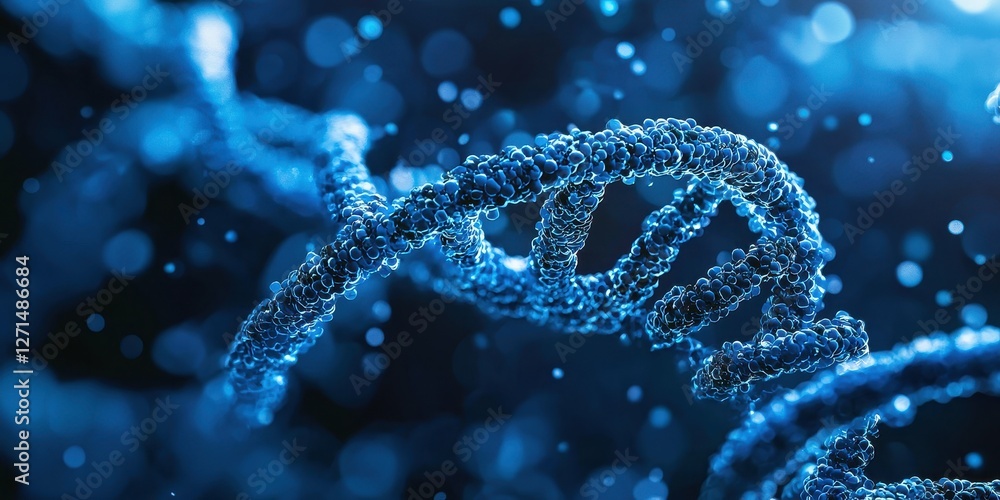 Poster helix dna structure graphic rendering