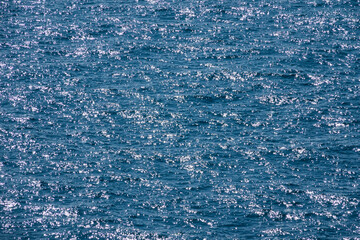 high-angle view of the sea