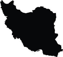 Editable vector file of the country of Iran.
